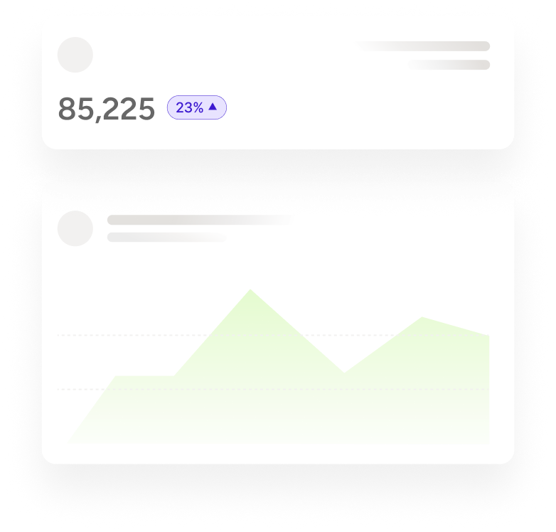 Evolução contínua: dashboard com métricas 85.225 atendimentos e 23% de crescimento